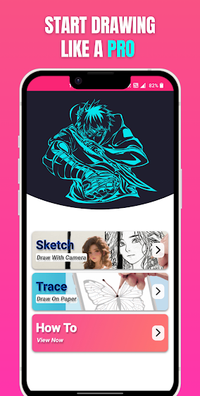 Draw Anime -Trace Sketch Paint screenshot 2