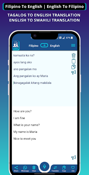 Filipino  English Translation screenshot 1