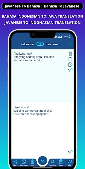 Jawa - Indonasian Translator screenshot 1