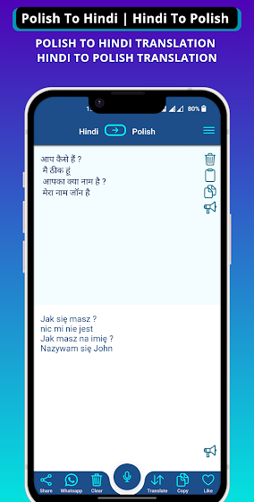 Polish - Hindi Translator screenshot 2